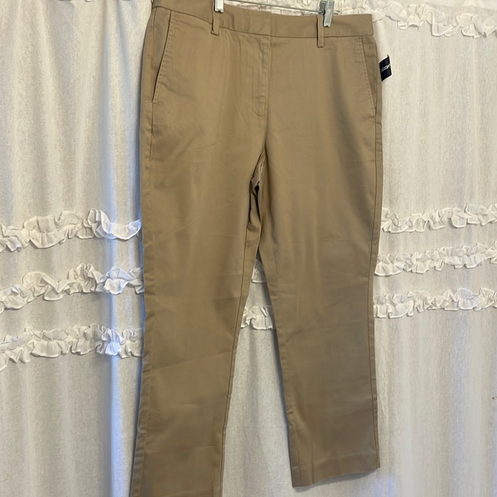 Lands End 14 mid rise straight leg chino